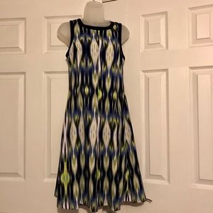 Multicolored princess line dress